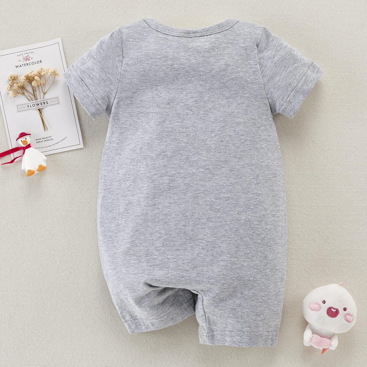 Babay Spirit Animal Print Short Sleeve Boxer Romper Wholesale