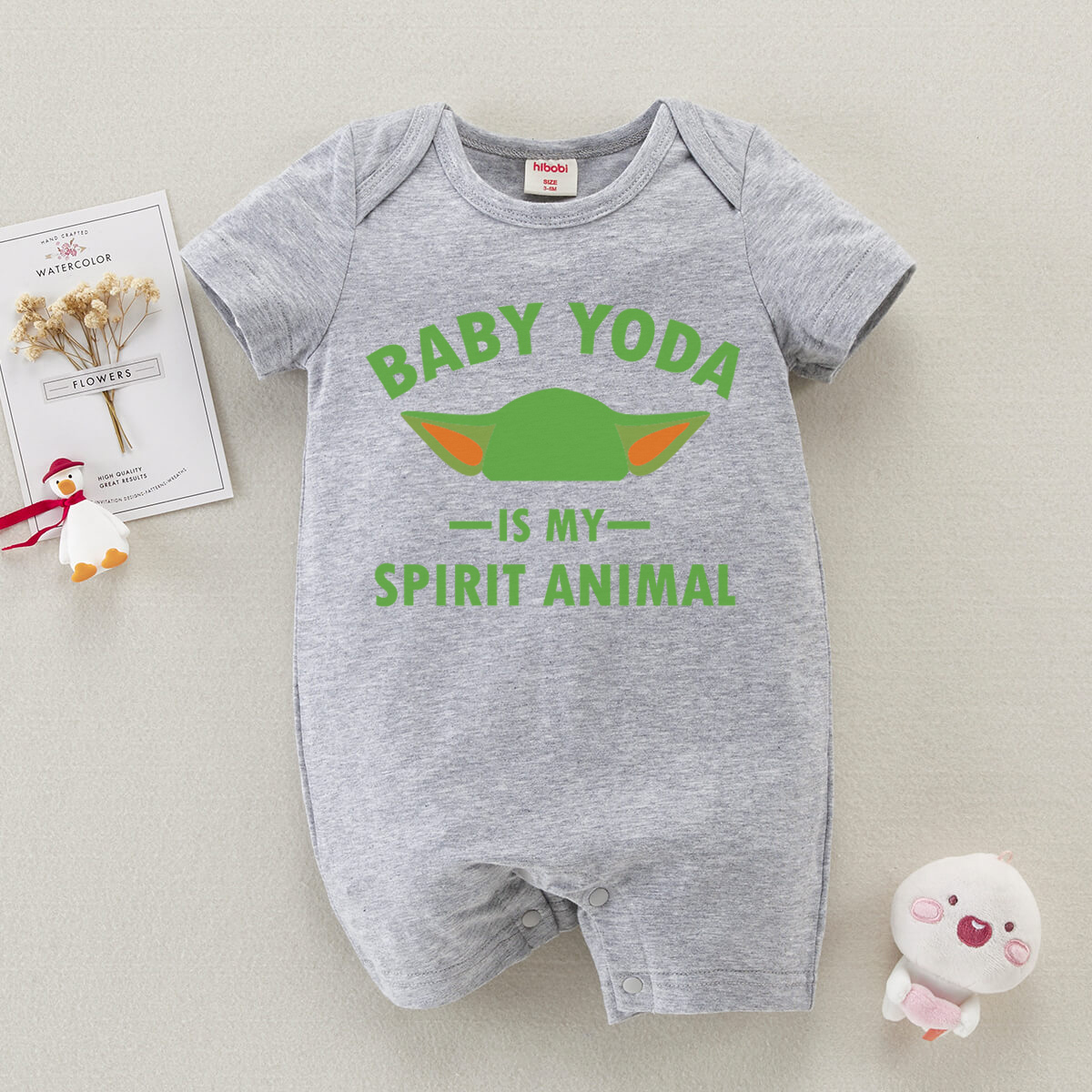 Babay Spirit Animal Print Short Sleeve Boxer Romper Wholesale